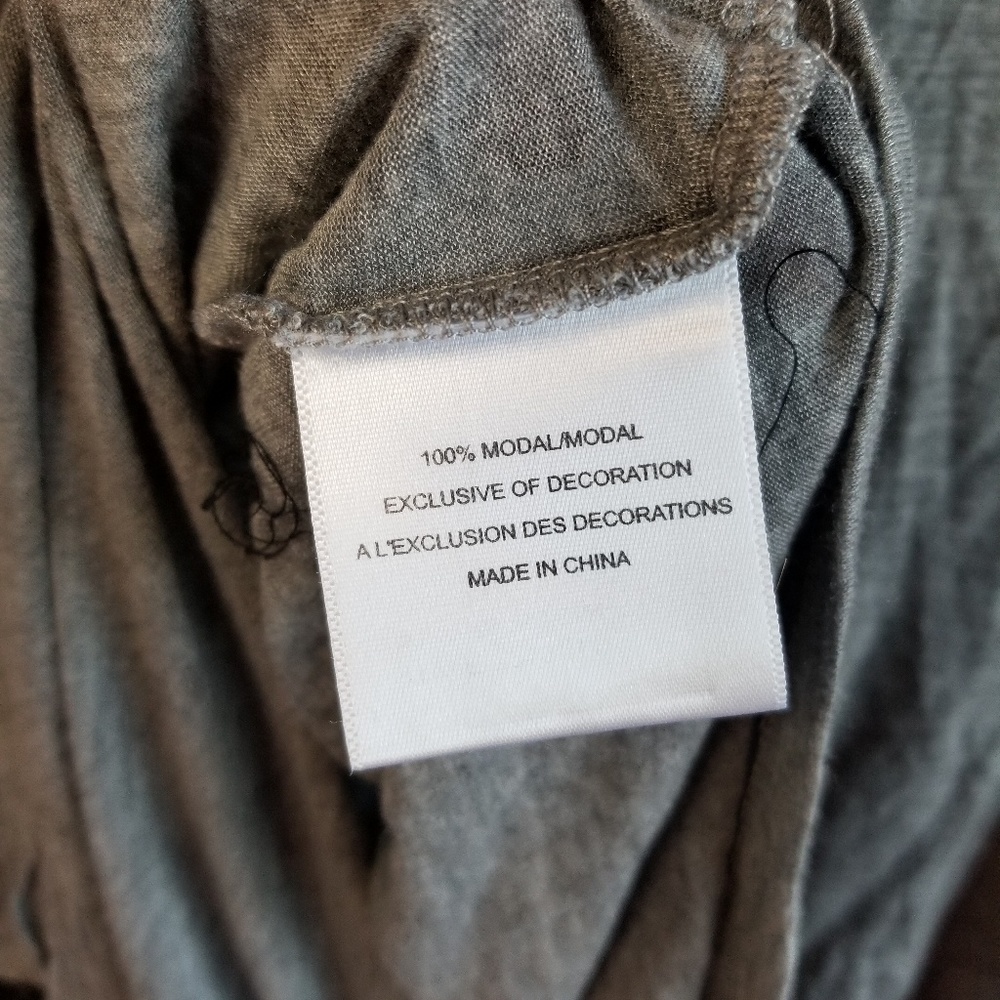 Tory Burch black sequin heart gray tee - Picture 6 of 8